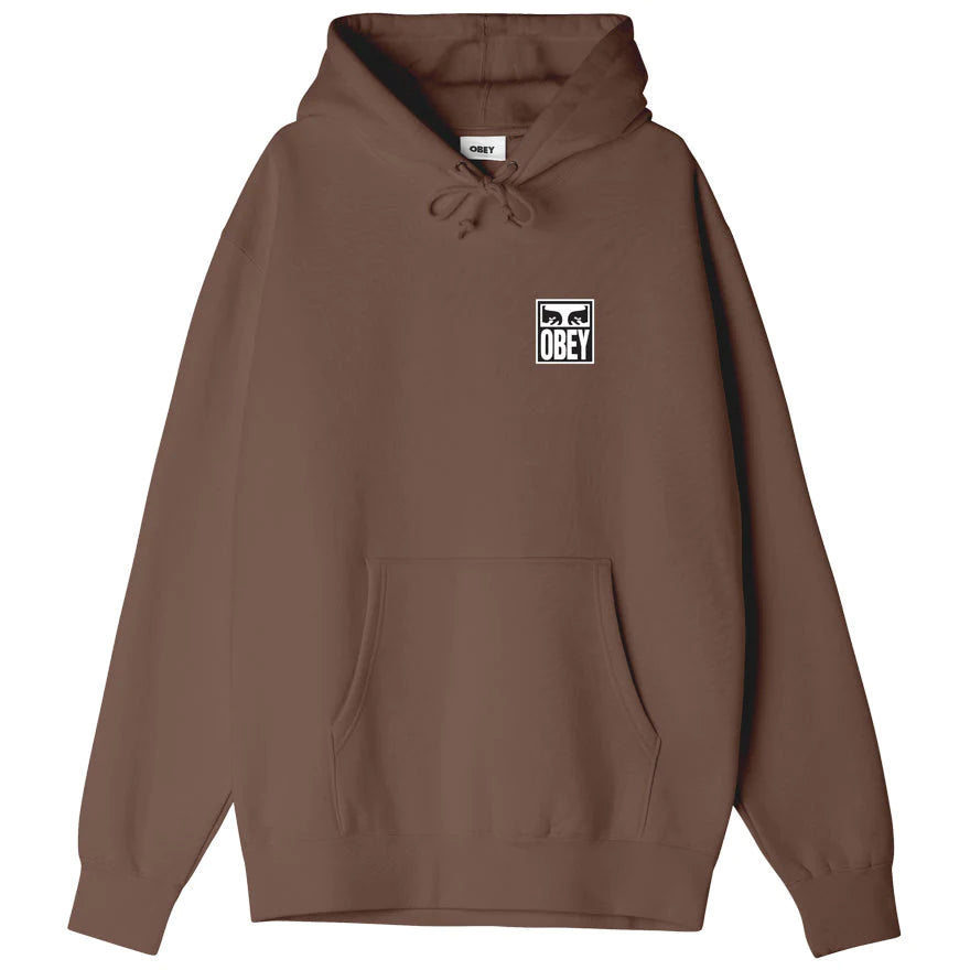 Obey Eyes Icon Heavyweight Oversize Hoodie - Sepia