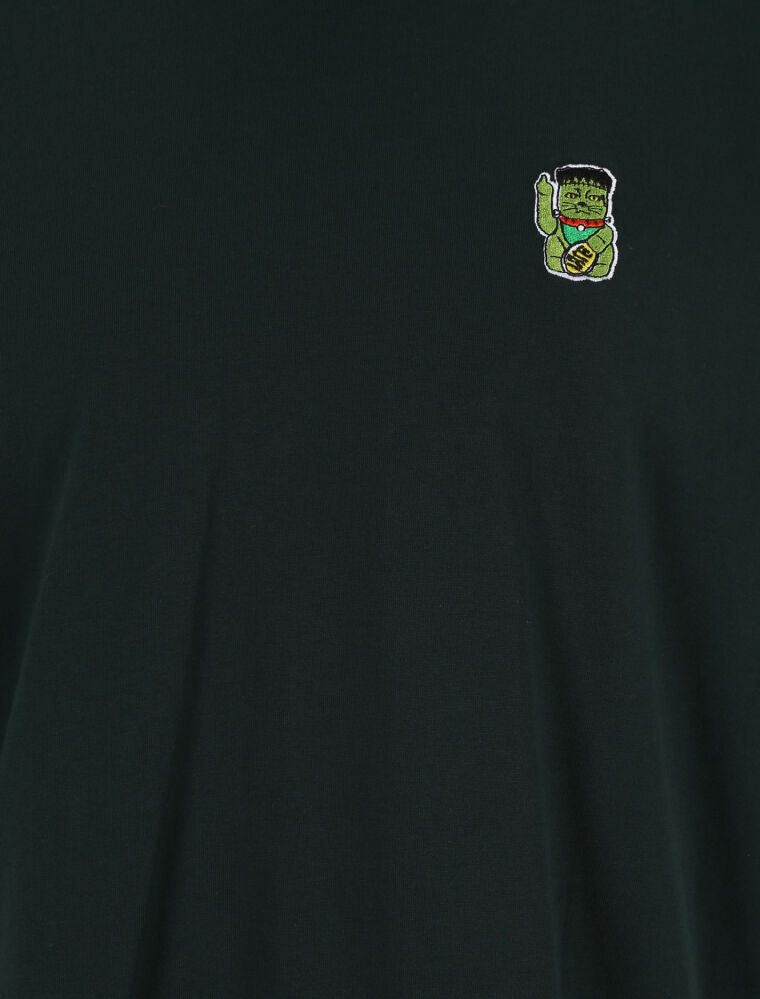 Iriedaily Franken Cat T-Shirt nightforest