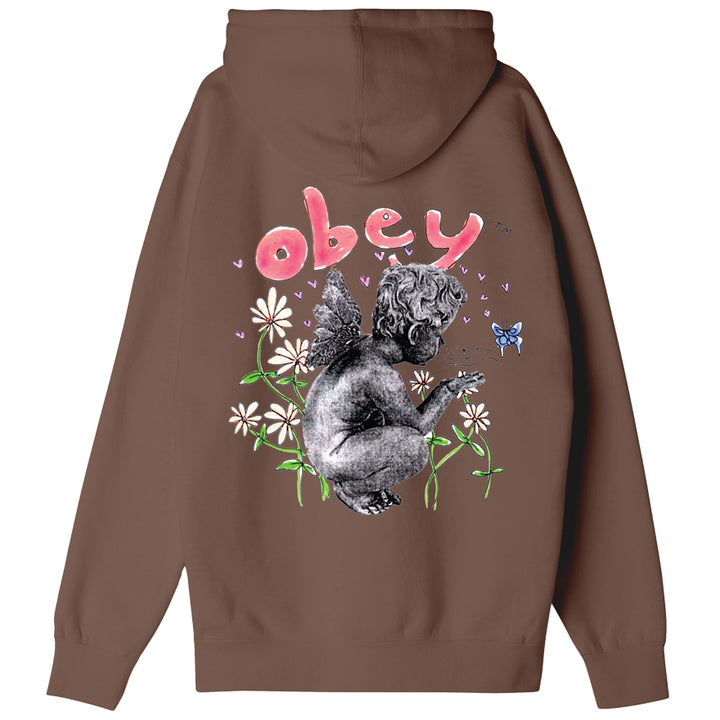 Obey Garden Fairy PREMIUM HEAVYWEIGHT OVERSIZE HOOD - Sepia