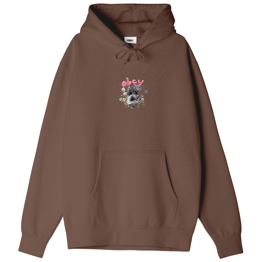 Obey Garden Fairy PREMIUM HEAVYWEIGHT OVERSIZE HOOD - Sepia