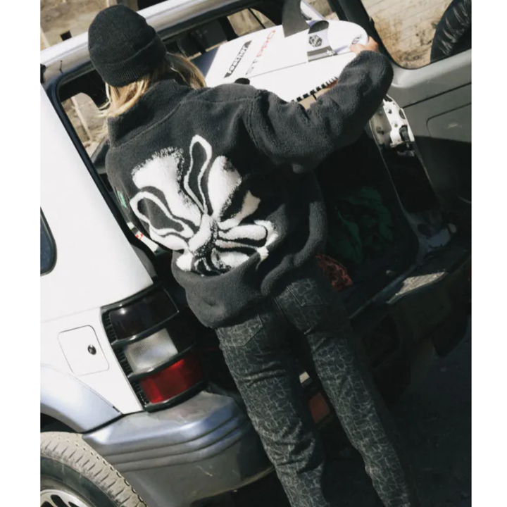 Oxbow Polar fleece WARPEDFLO - Black/White