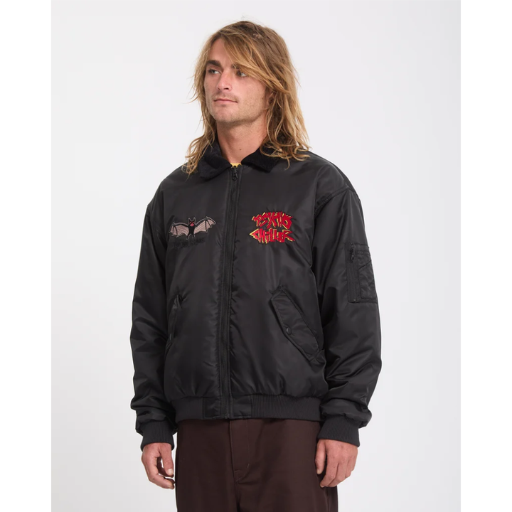 Volcom Ozzy Wendbare Bomberjacke - Black