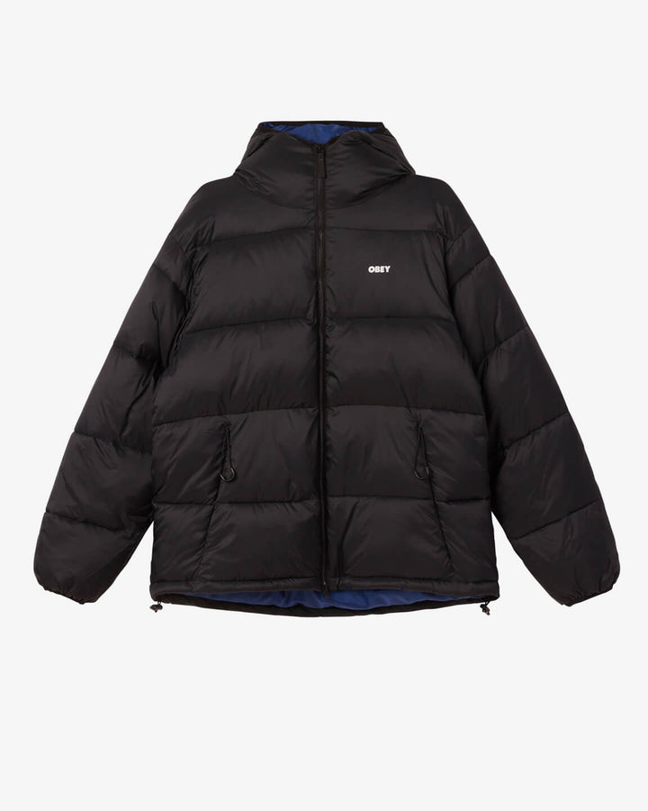 Obey STRATUS PUFFER JACKET - Black