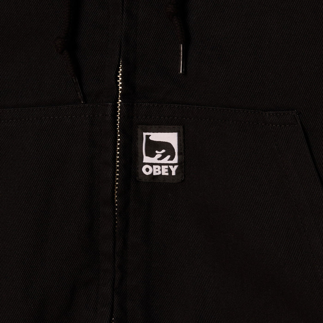 Obey GLEN ZIP UP JACKET Black