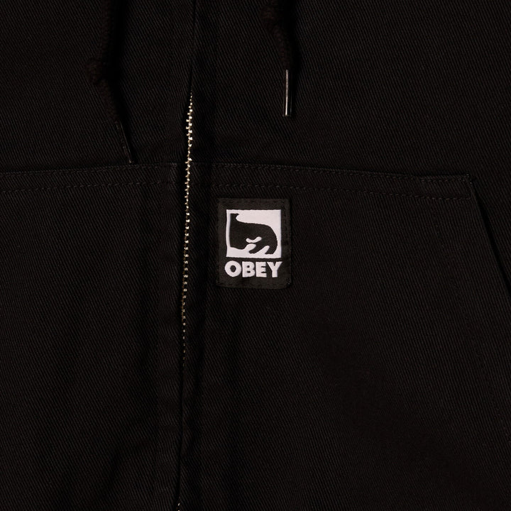 Obey GLEN ZIP UP JACKET Black