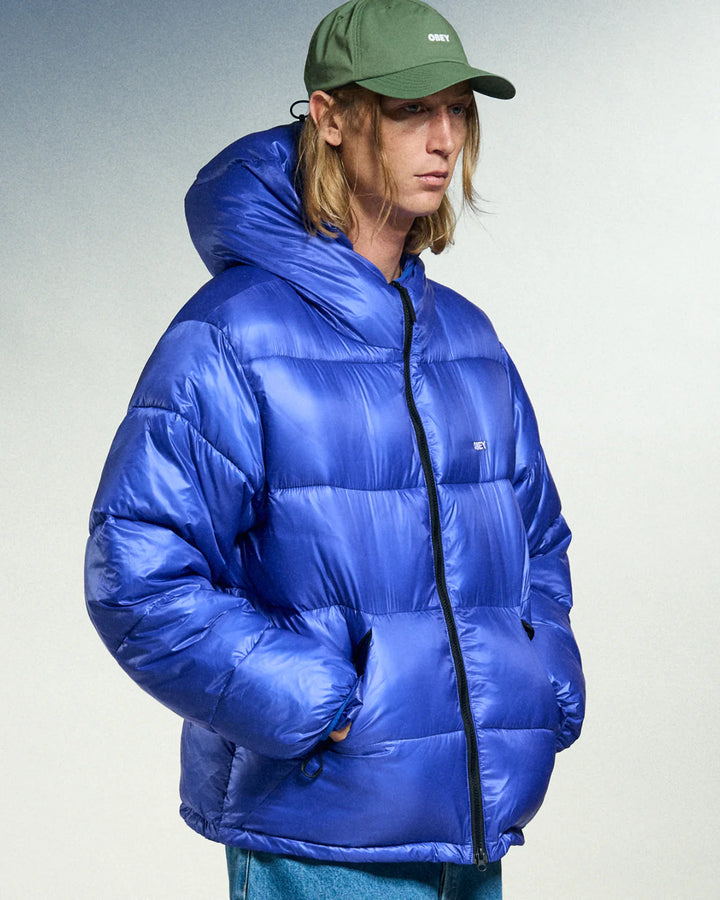 Obey STRATUS PUFFER JACKET - Blue