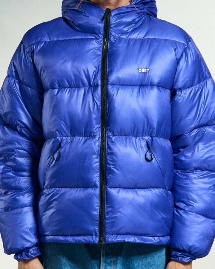 Obey STRATUS PUFFER JACKET - Blue