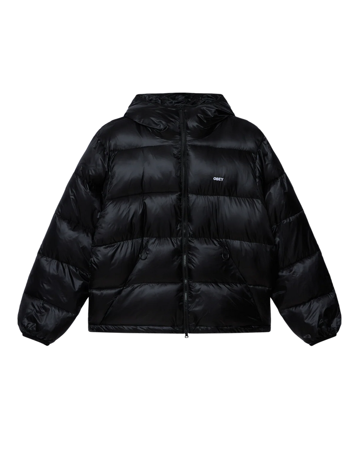Obey STRATUS PUFFER JACKET - Black