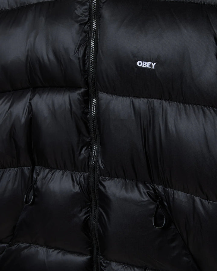 Obey STRATUS PUFFER JACKET - Black