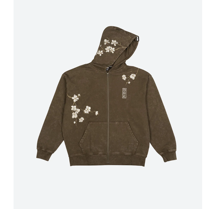DGK Zion Zip Hoodie - Brown