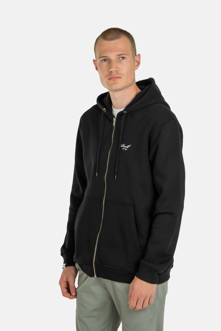 Reell Staple Zip Hoodie Deep Black