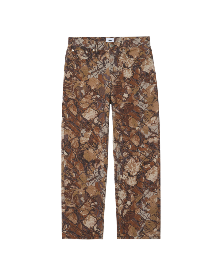Obey  CLASSIC BAGGY Jeans DENIM - Fence Camo Multi Braun