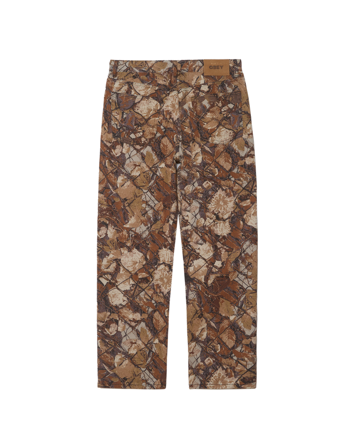 Obey  CLASSIC BAGGY Jeans DENIM - Fence Camo Multi Braun