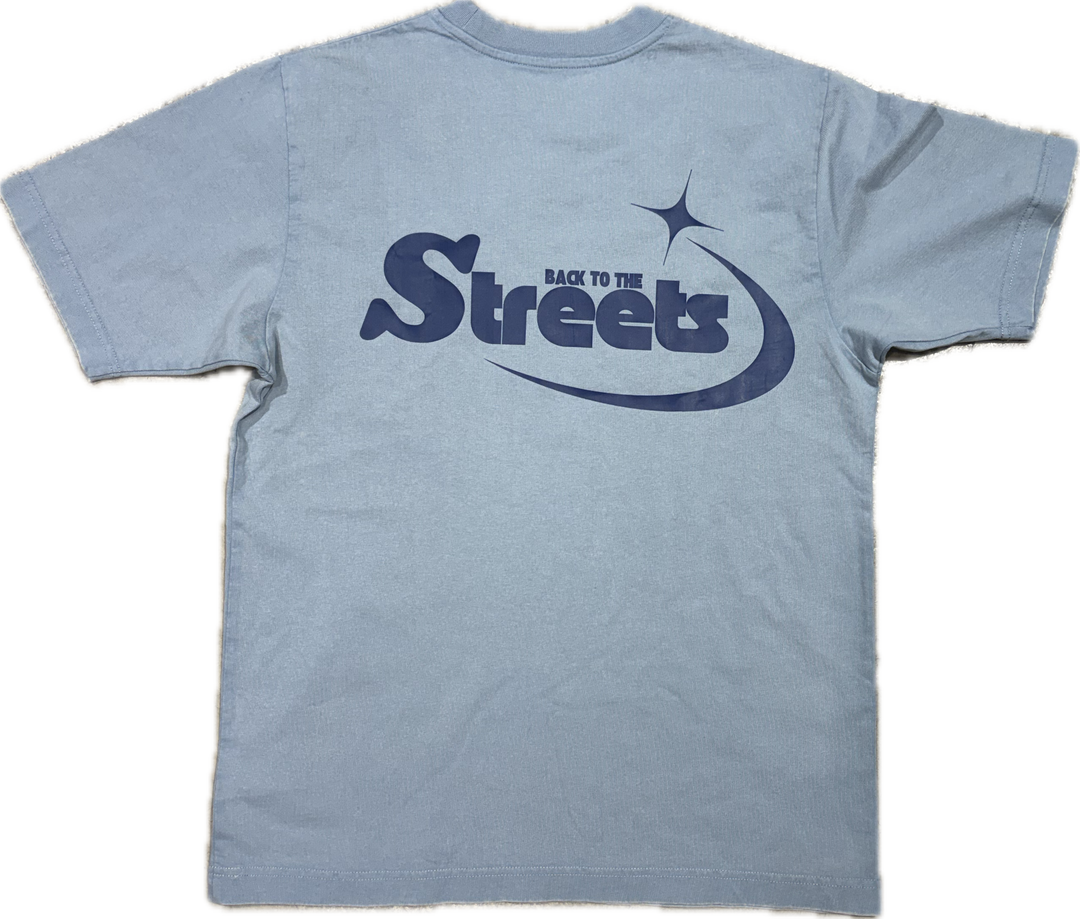 Back to the Streets Back to the Stars -T-Shirt Blau