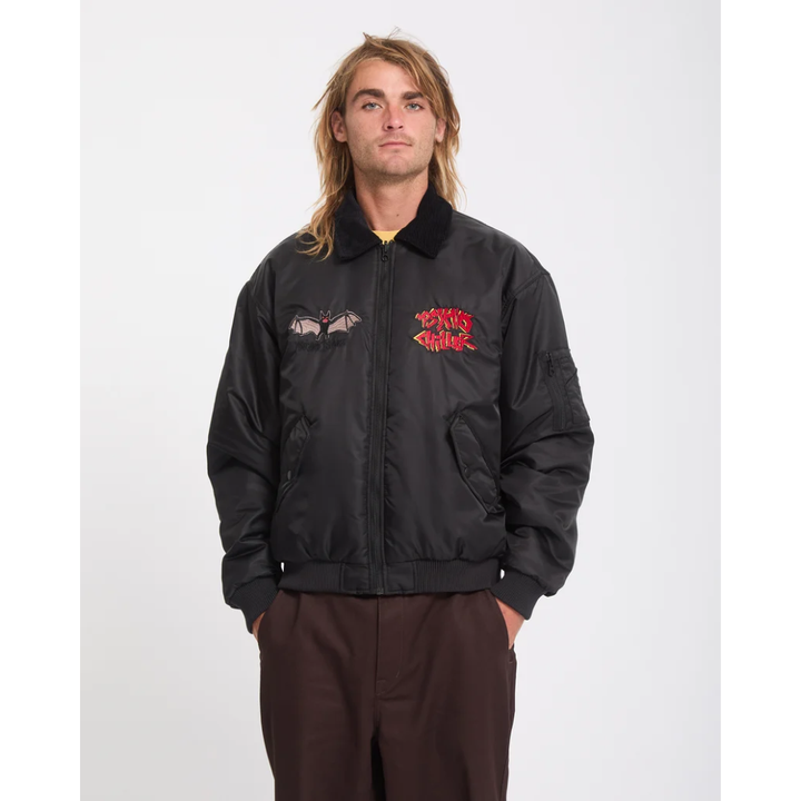 Volcom Ozzy Wendbare Bomberjacke - Black