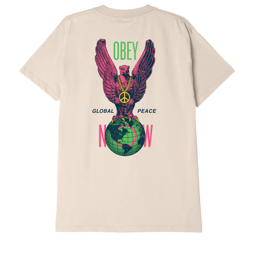 Obey PEACE EAGLE CLASSIC T-SHIRT Clay