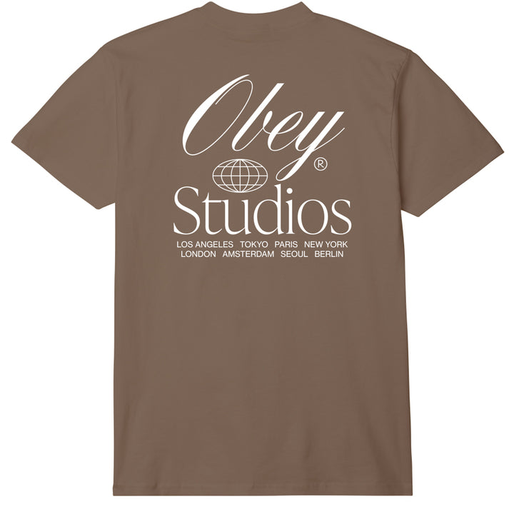Obey Studios Worldwide Oversize Classic T-Shirt - Silt
