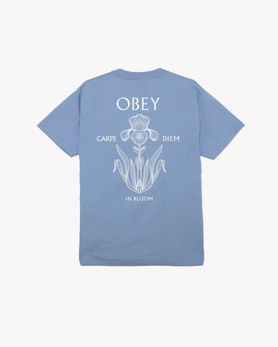 Obey Iris in Bloom Classic T-Shirt - Digital Violet