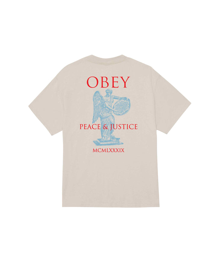 obey Peace & Justice Statue Silver Grey
