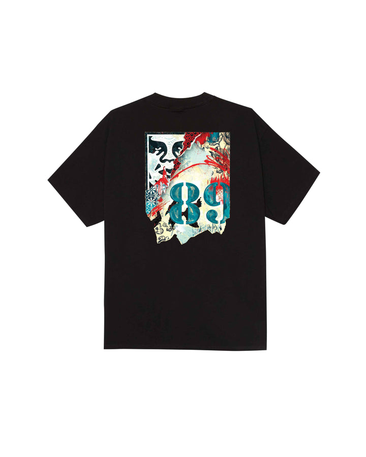 obey Lisbon Icon Tee Black