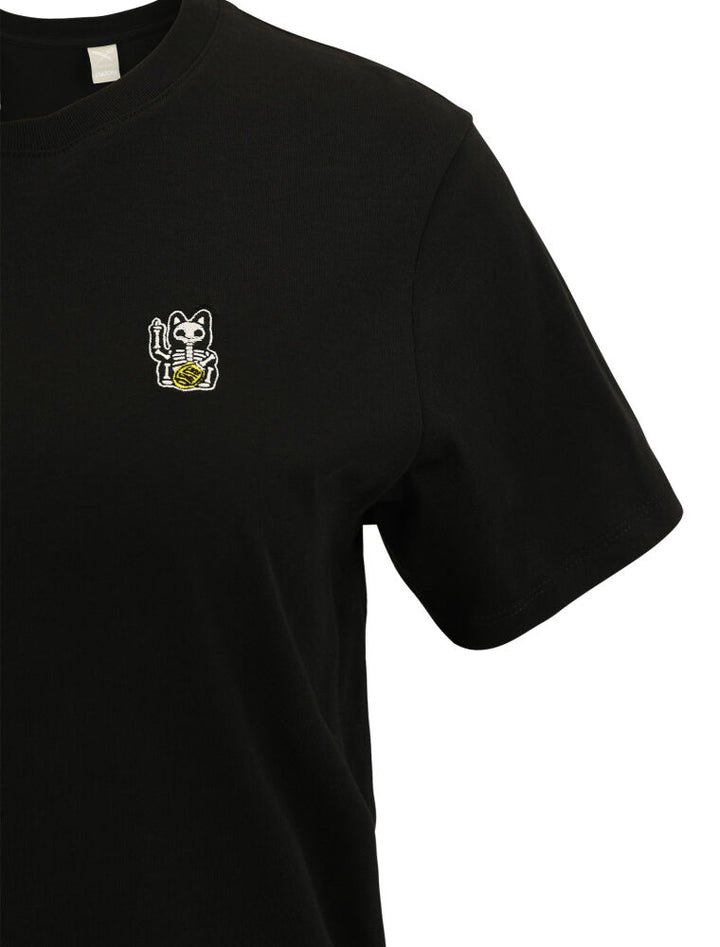 Iriedaily Hallow Cat Woman  T-Shirt black