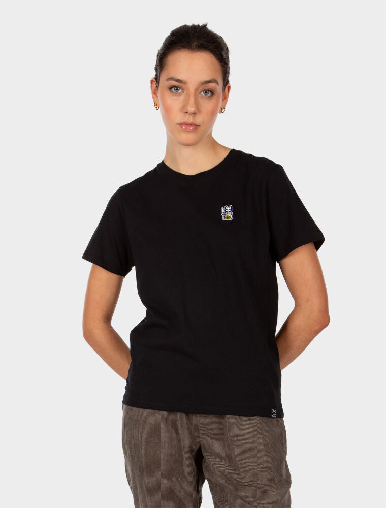 Iriedaily Hallow Cat Woman  T-Shirt black