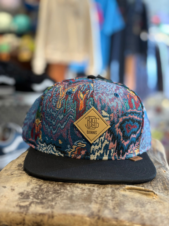 Djinns  Colourexplo  6 Panel Snapback Cap - Multi Black