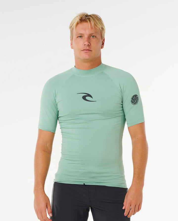 Ripcurl Kurzarm T-Shirt mit 50 UV-Schutz Waves - Aloe