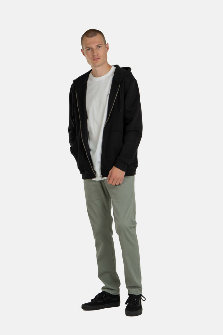 Reell Staple Zip Hoodie Deep Black