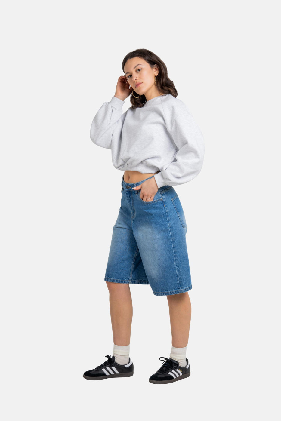 Reell Women Sienna Baggy Short - Classic Light Blue Stone