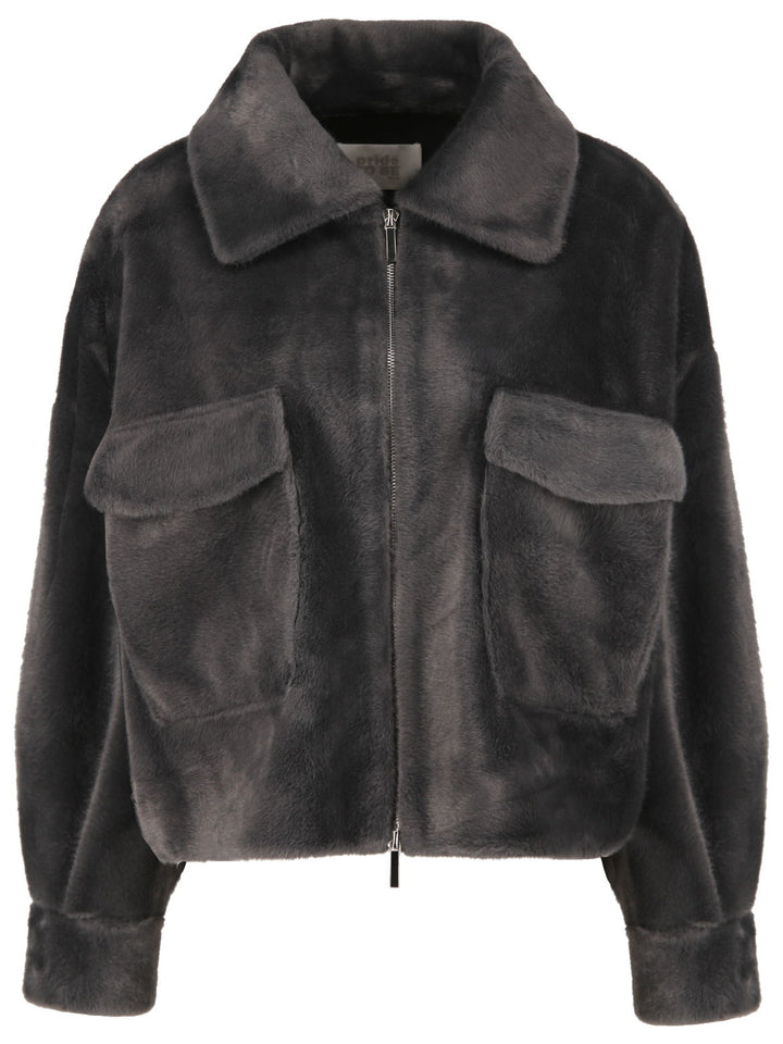 pride to BE Daria Shorthair Mink Jacke - dunkel grau Outlet