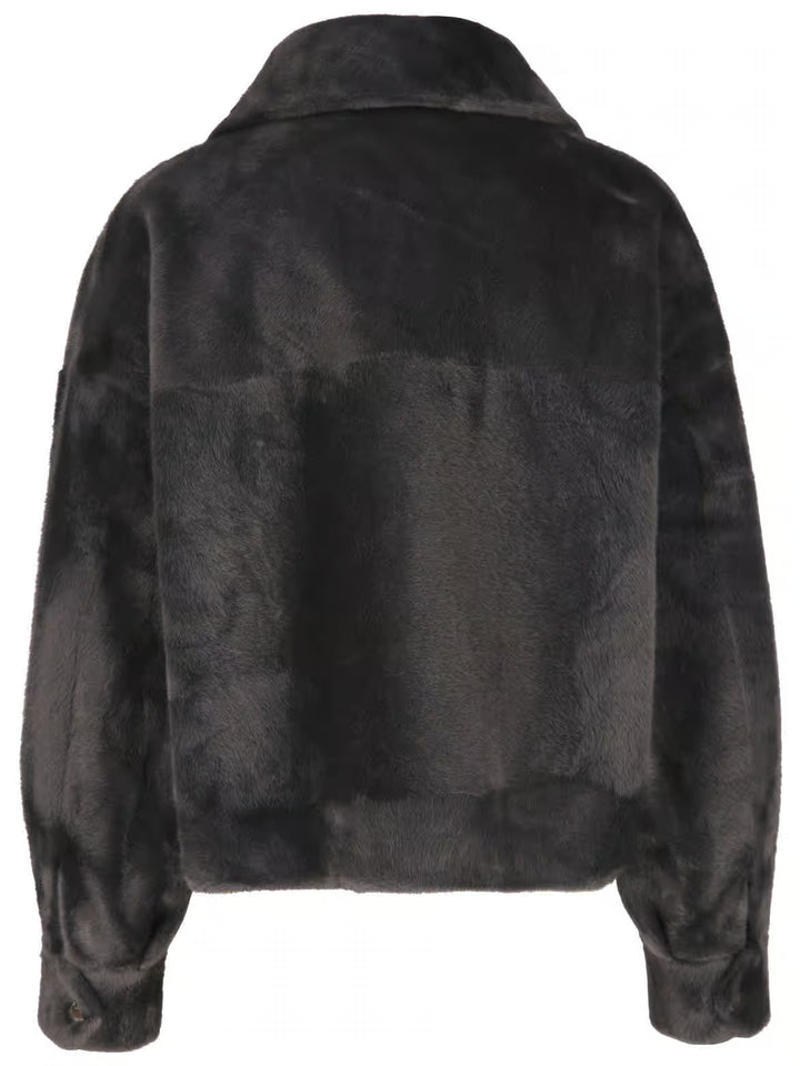 pride to BE Daria Shorthair Mink Jacke - dunkel grau Outlet