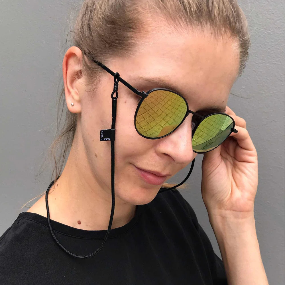 Take A Shot SONNENBRILLENKETTE Premium Brillenband - Midnight Black
