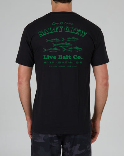 Salty Crew Green Rat Pack Premium T-Shirt - Black