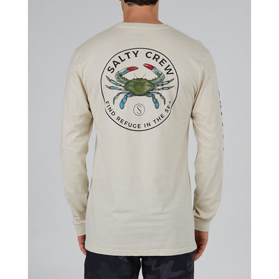 Salty Crew Blue Crabber Premium Longsleeve T-Shirt - Bone