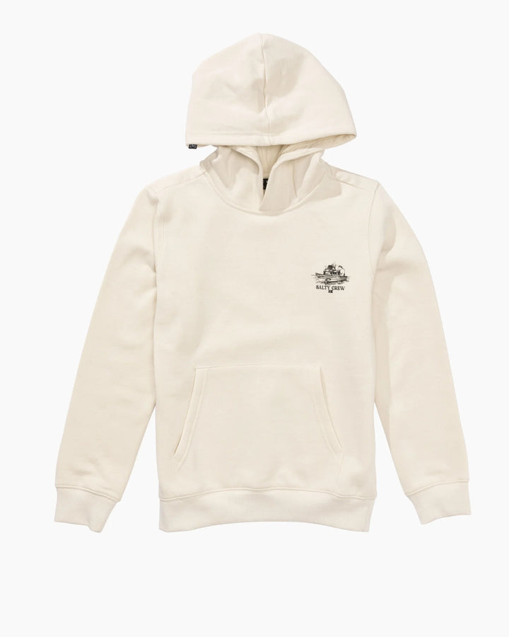 Salty Crew Day Charter Jungen Fleece-Kapuze - Stone