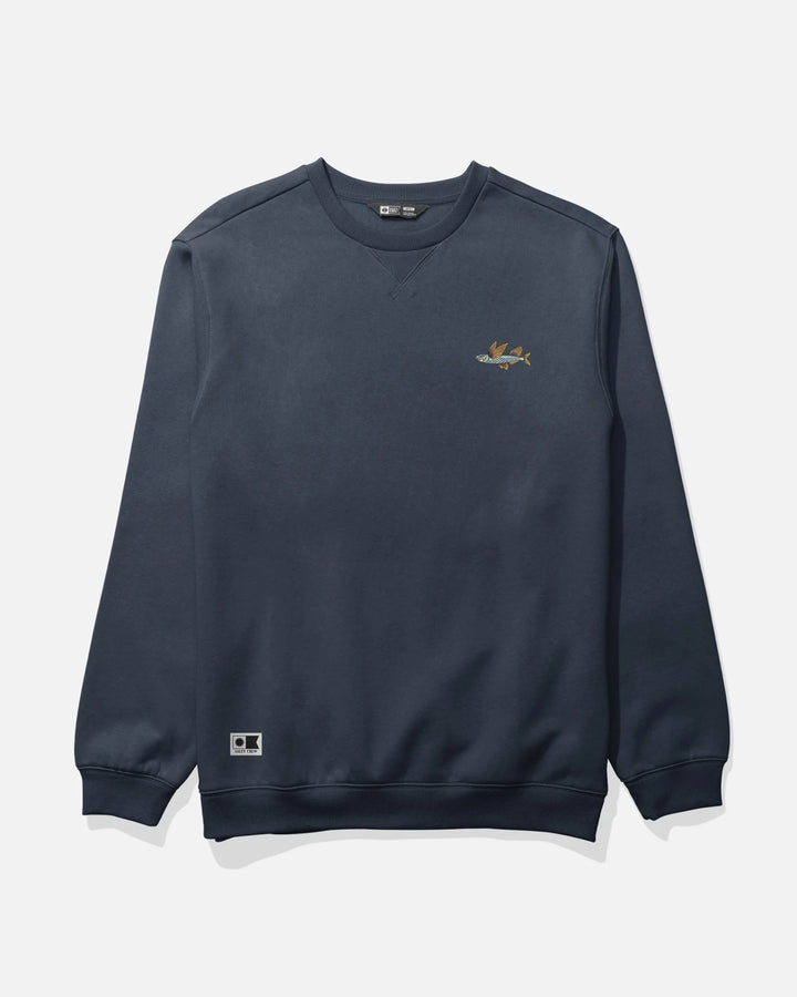 Salty Crew Worn In Crew Fleece - Navy