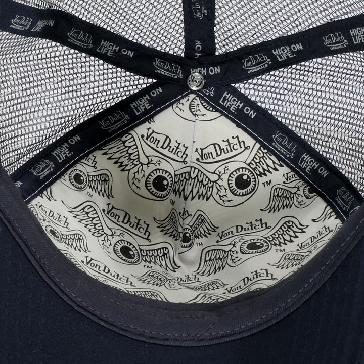 Von Dutch Baker Trucker Cap - White / Black