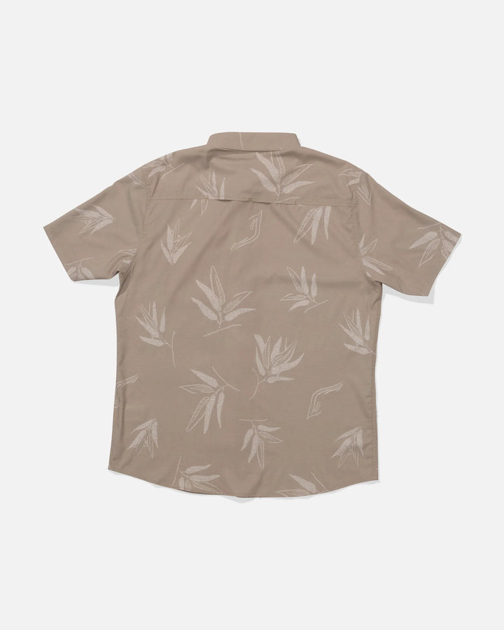 Salty Crew Flagship UV Button-Up Hemd - Dunkel Khaki