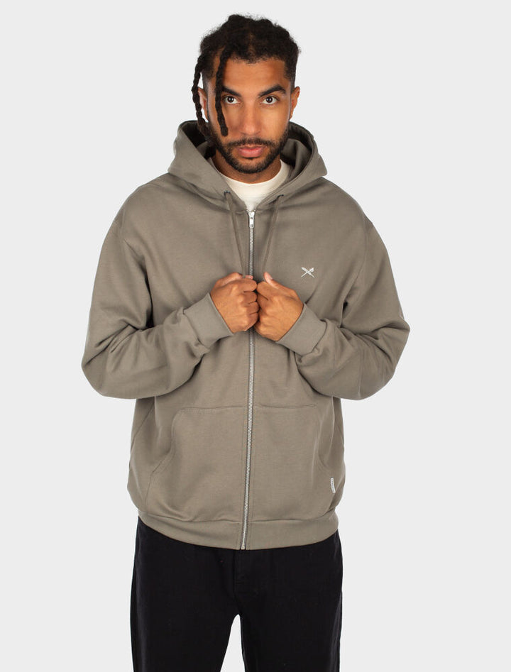 Iriedaily Mini Flag 2 Zip Hood smokey olive