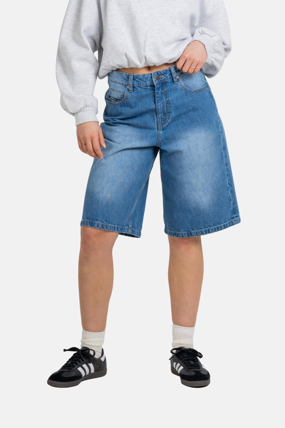 Reell Women Sienna Baggy Short - Classic Light Blue Stone