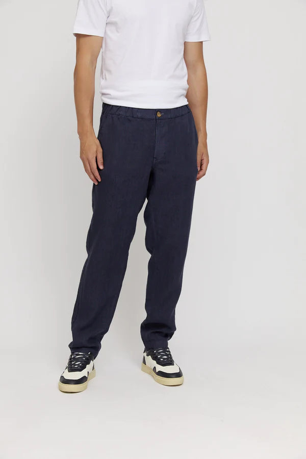 Mazine Littlefield Linen Pants - Ink Blue