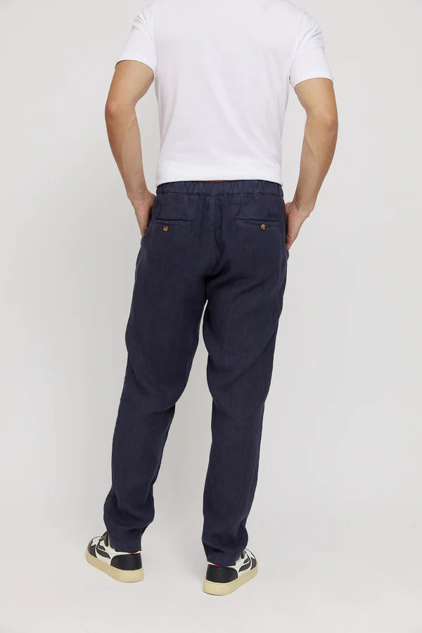 Mazine Littlefield Linen Pants - Ink Blue