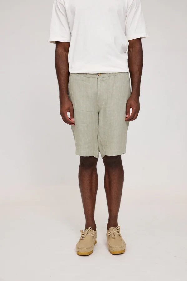Mazine Regular Linen Shorts seagrass