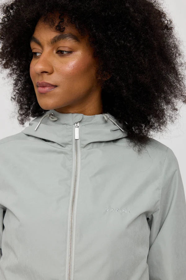 Mazine Basic Blouson Jacket - aqua grey