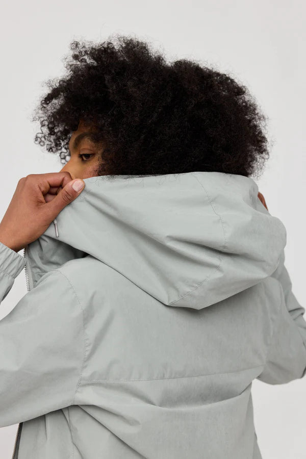 Mazine Basic Blouson Jacket - aqua grey