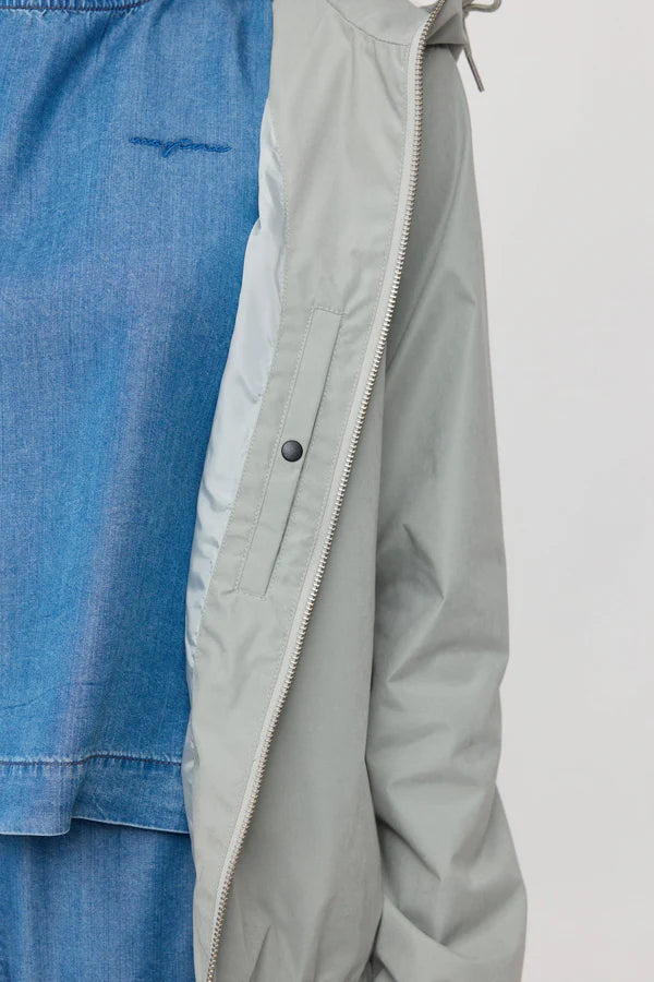 Mazine Basic Blouson Jacket - aqua grey