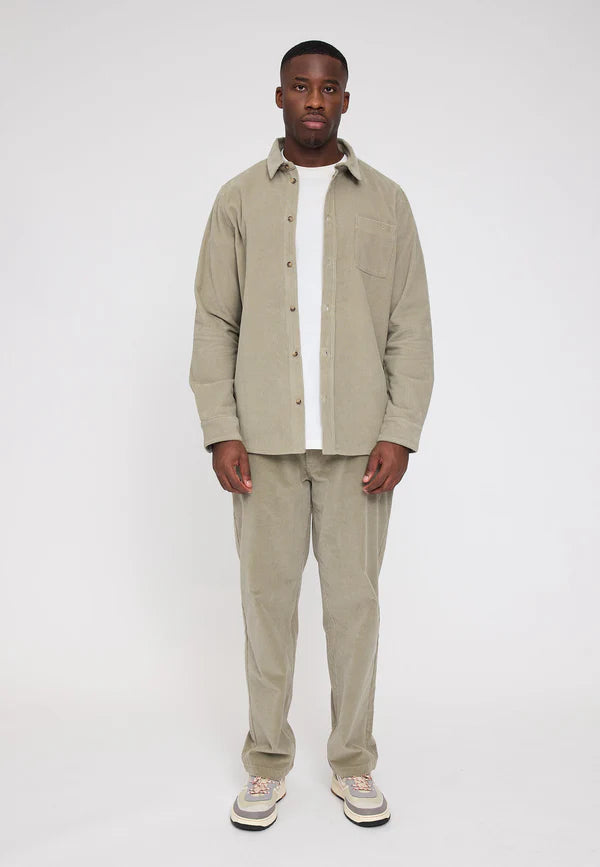 Mazine Pocket Corduroy Cord Hemd light khaki