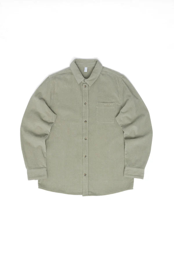 Mazine Pocket Corduroy Cord Hemd light khaki