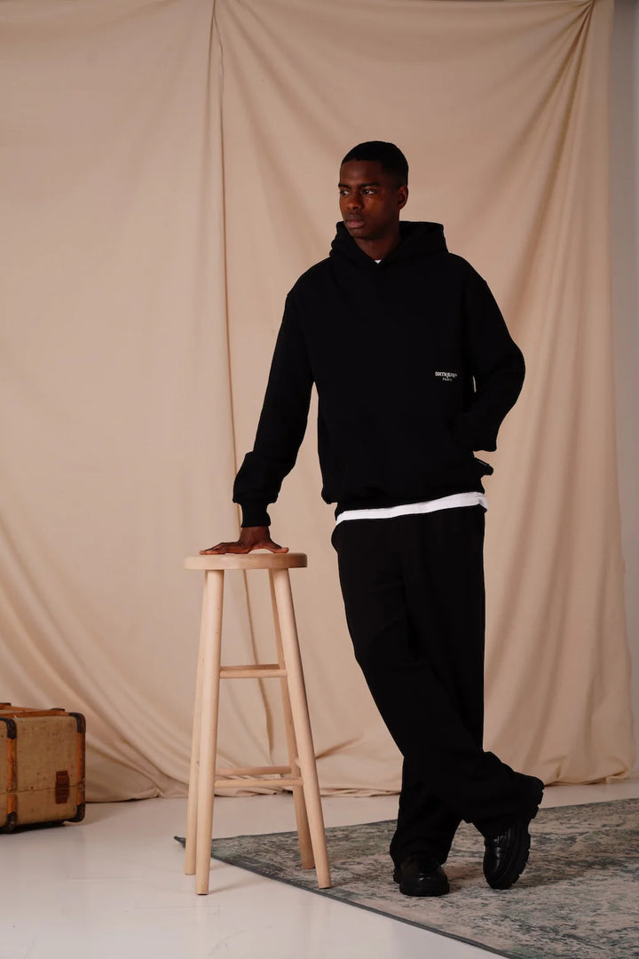 Sixth June La Vie En Rose Embro Hoodie - Black